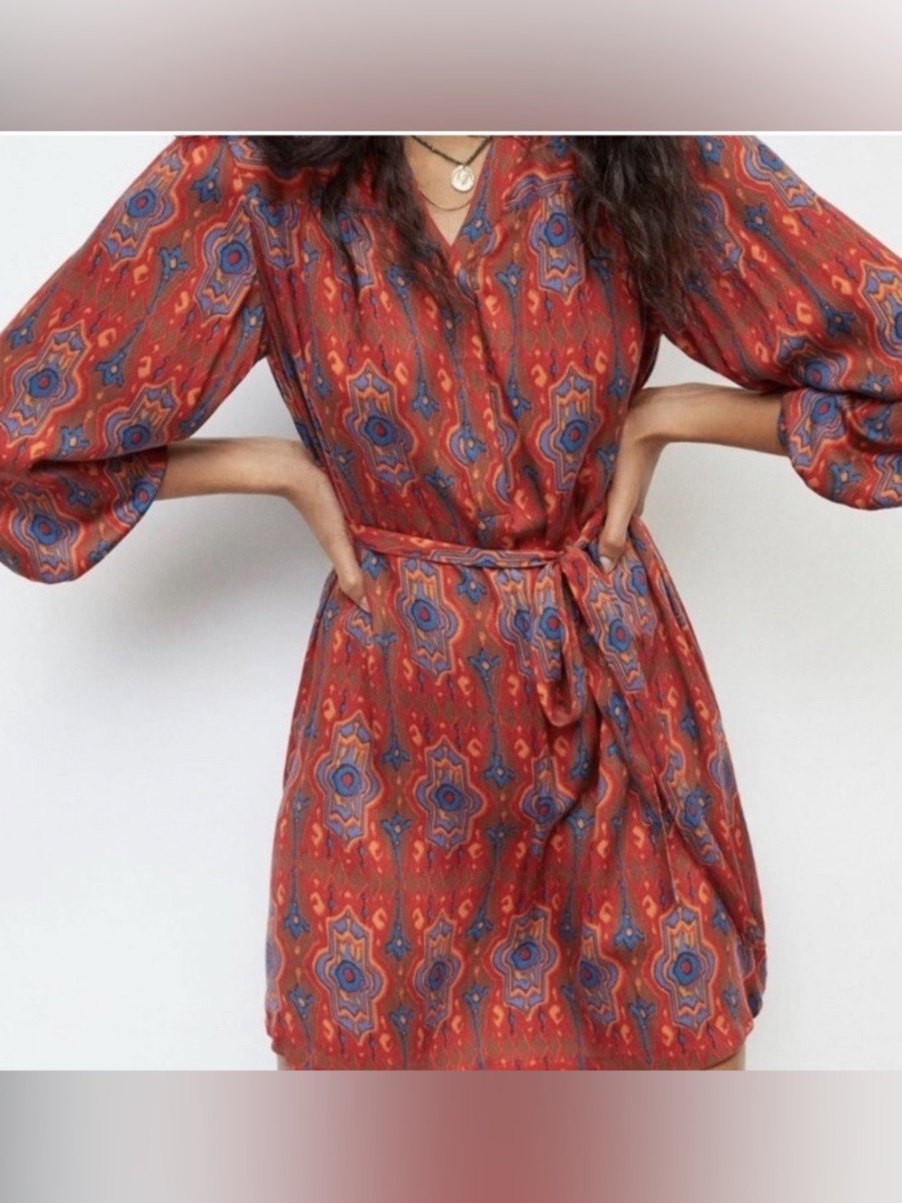 Anthropologie Tiny Rosemary‎ Tunic Mini Dress Boho Chic Size M